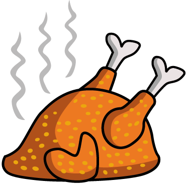 asado dibujo animado png Pollo asado caricatura saludable horno roast decal alimentos pollos pato tenvinilo alimentacion encuentos clipground rápida pescado saludables alimento galletas