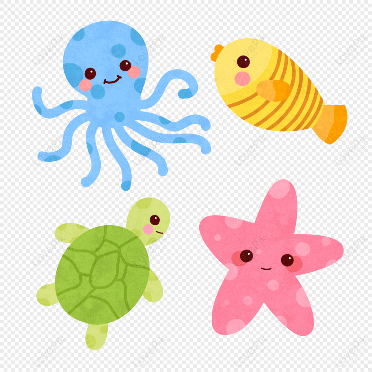 cartoon sea animal pictures Animal clipart sea, animal sea transparent free for download on