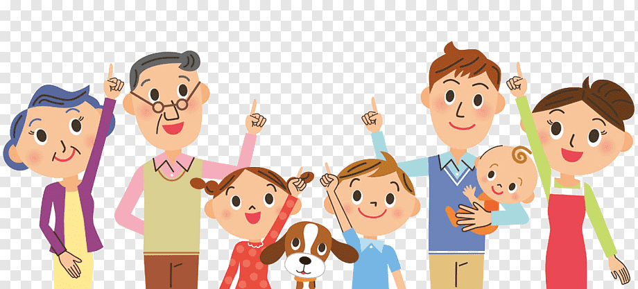 familia feliz animada png Happy vector family png image