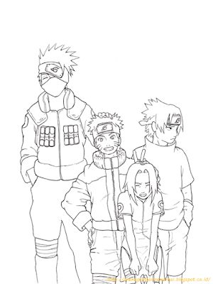 gambar naruto untuk diwarnai 10 gambar mewarnai naruto untuk anak paud dan tk