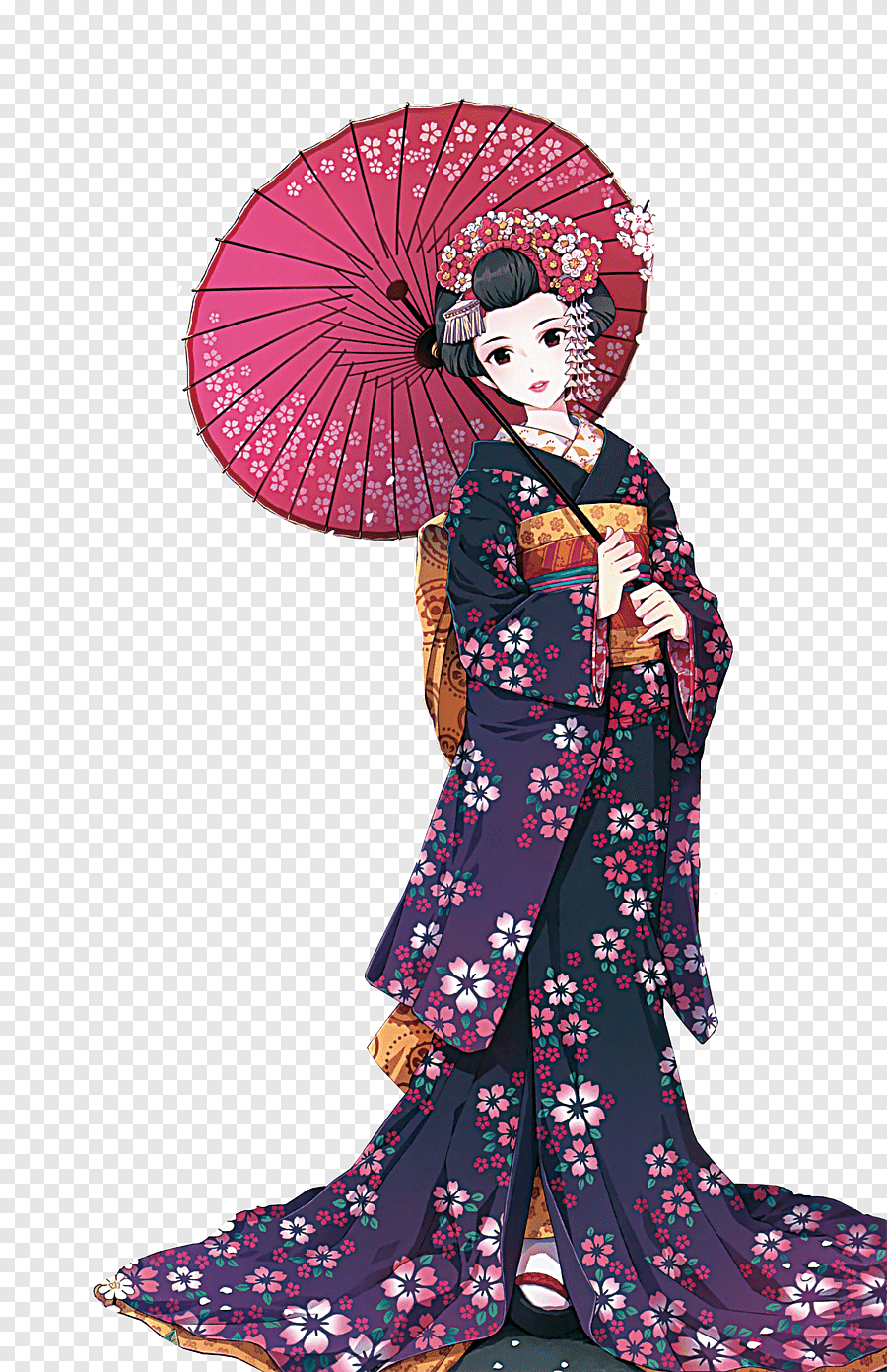 kimono couple anime png Kimono pngimg