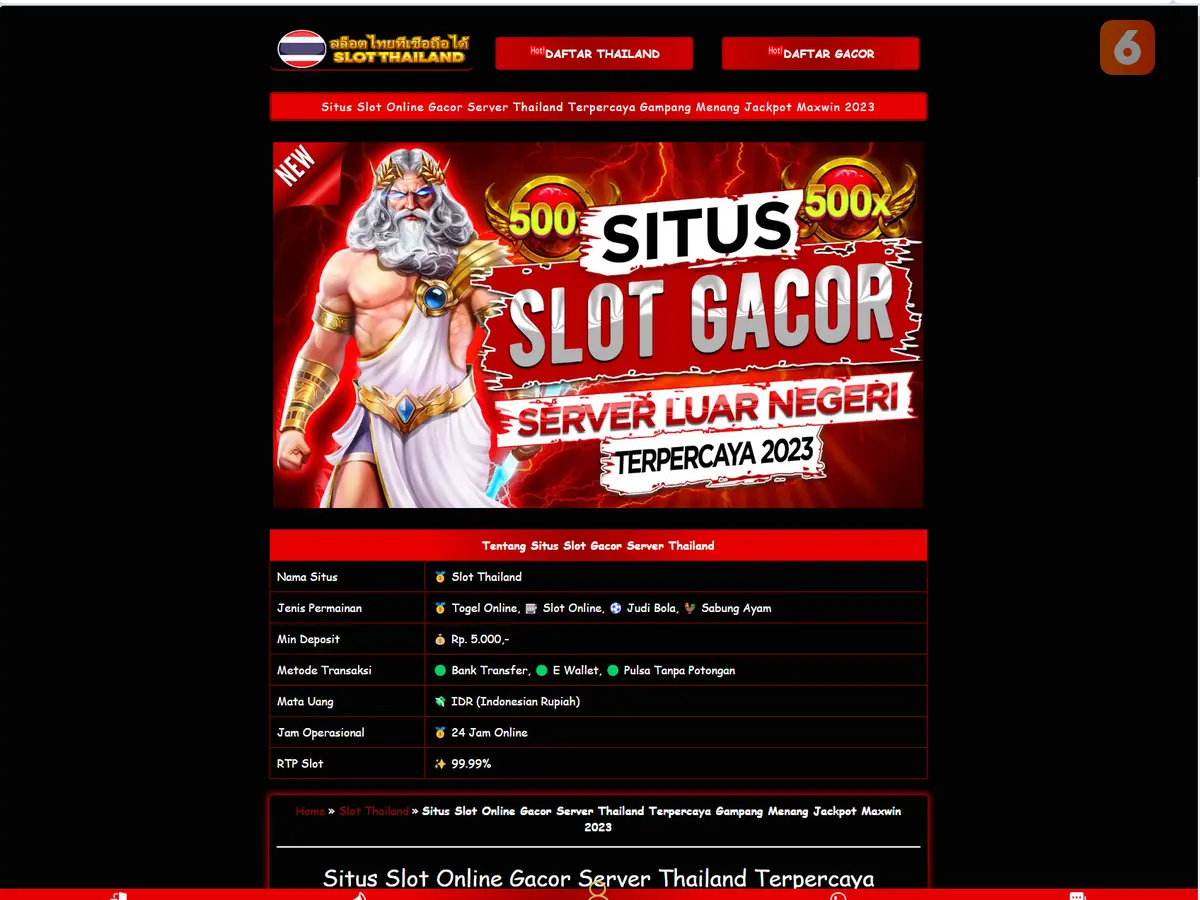 link slot gacor thailand Daftar link situs slot online server luar negeri thailand