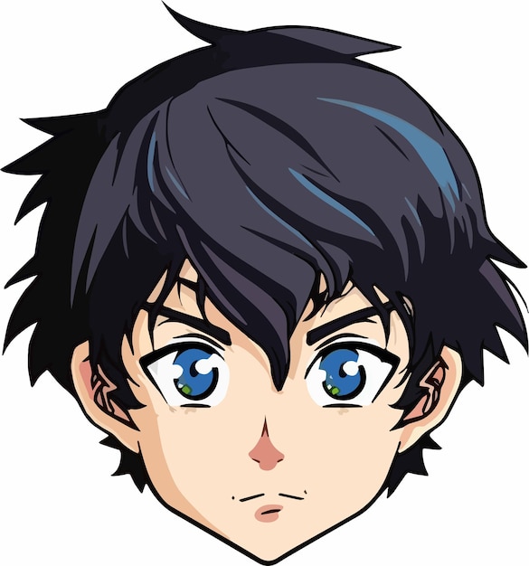 male anime face png Anime face png