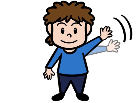 male anime waving png Cartoon man waving transparent clipart cliparts wave guy person library clip