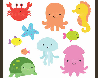 marine animals clip art not animated png Clipart cute animals animal clip library little