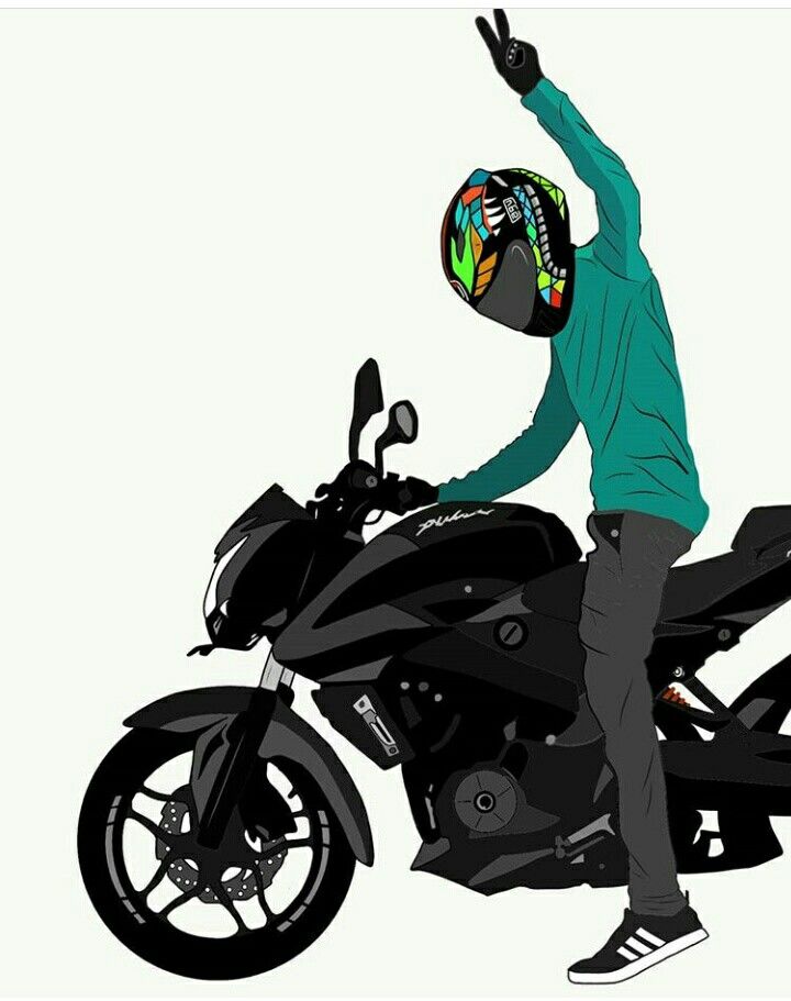 motorcycle cartoon wallpaper Motorcycle in 2020