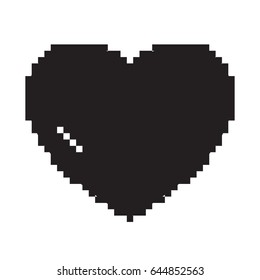 pixel black anime png Black heart