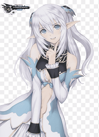 silver haired anime elf png Anime girl fateapocrypha elf sticker by @xsoulpainterx