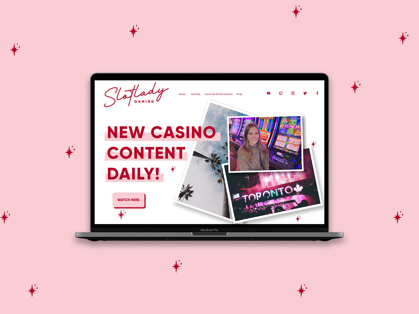 slotlady gaming Slotlady gaming webdesign on behance