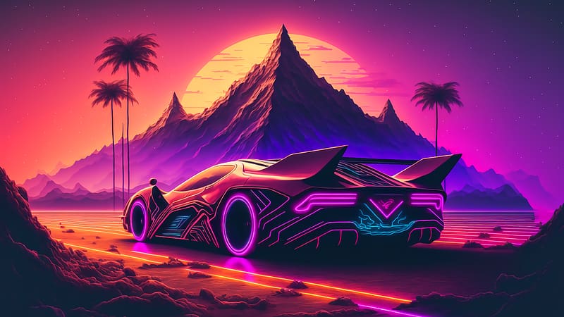 synthwave wallpaper car Synthwave car wallpapers