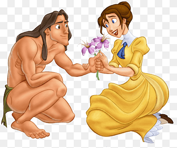 tarzan and jane animated png Taller de cliparts: cliparts de jane (tarzán)