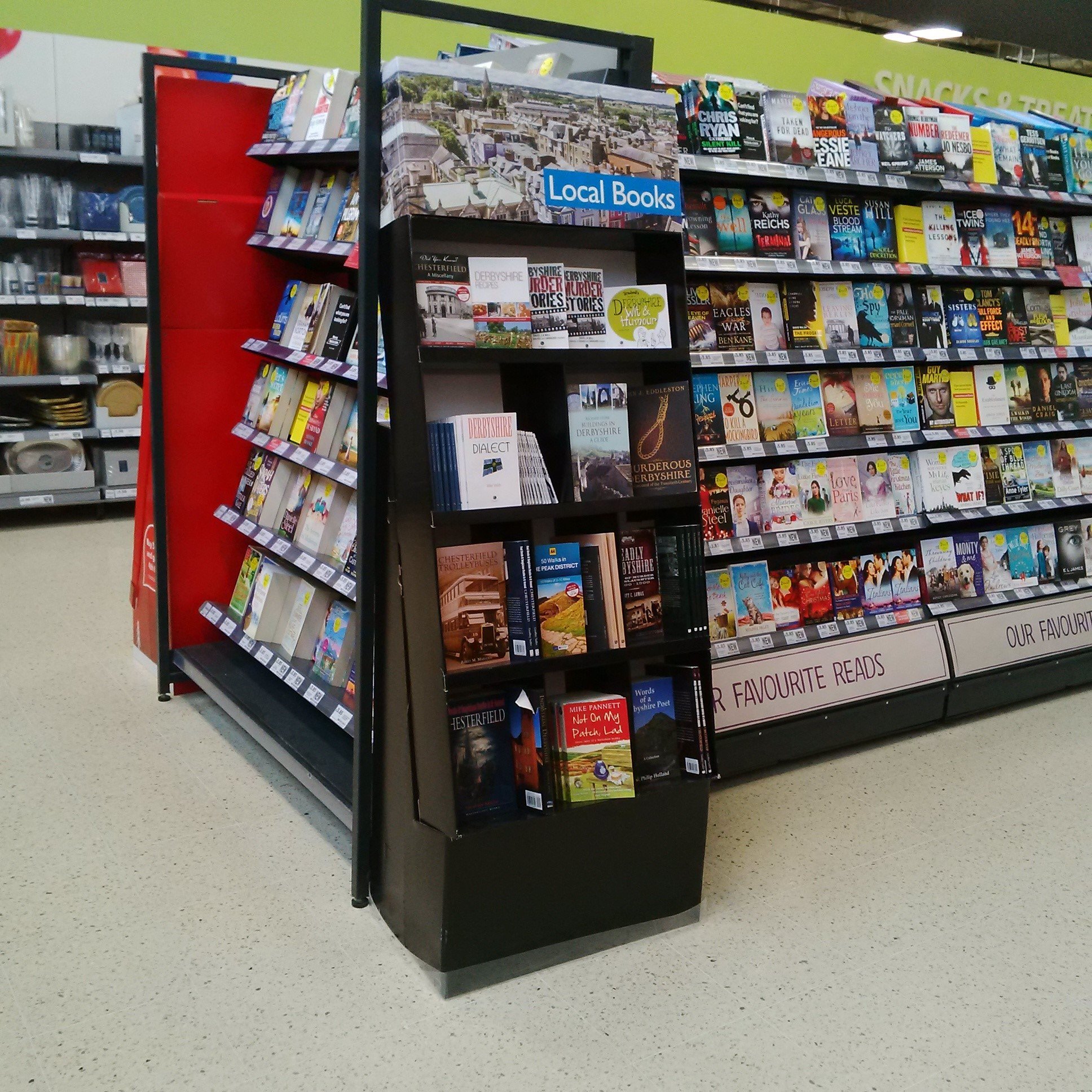 tesco book a slot home delivery Retail free standing display unit fsdu for book sales