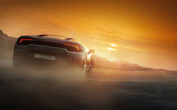 wallpaper car sunset Wallpaper lamborghini sunset car huracan supercar vehicle sunrise wallpapers morning dawn cars dusk drifting automobile lp background set desktop pc