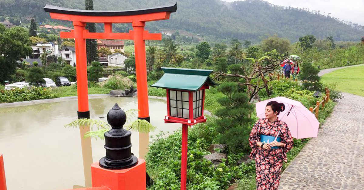 wisata onsen malang Menikmati suasana jepang di the onsen resort, batu malang