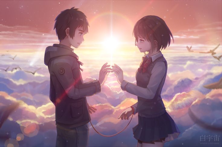 your name anime pictures Two phone your name anime couple wallpaper